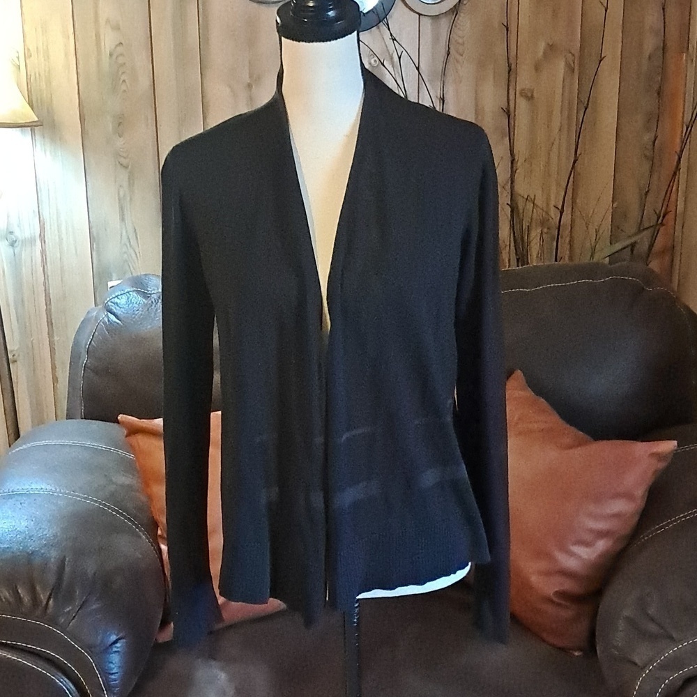 Coldwater Creek Open Cardigan with One Button Closure and Long Sleeves Size XS